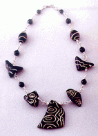 Moonbeam Bead Necklace and Earrings
